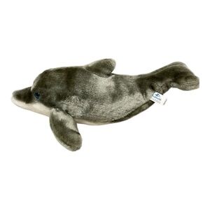 SeaWorld Plush Dolphin Stuffed Animal Toy Fish 14”